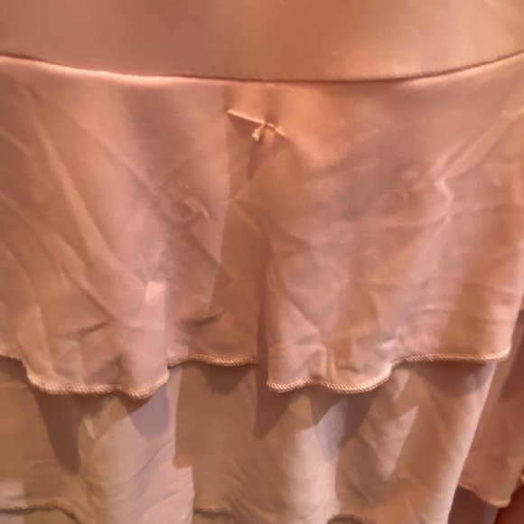 VOLUME ONE -- Halter Dress with Ruffled Skirt, Ties at Neck, Pink, Backless, NWT - Picture 14 of 16